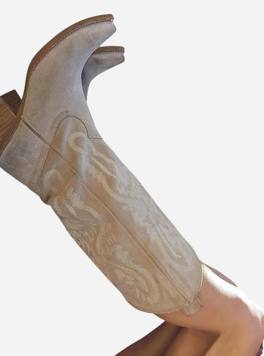 Free People Shoes - Jeffrey Campbell Tan Suede Western Boots